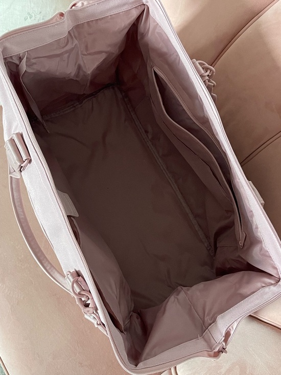 Beis The Weekeneder Bag in Atlas Pink, Blush Pink Travel Duffel Bag - Picture 4 of 5
